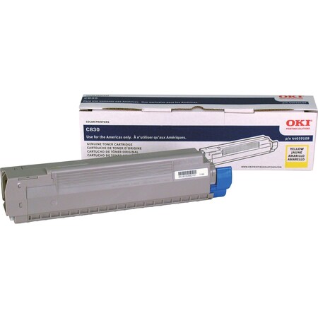 Oki Oki Yellow Toner For C830N, C830Dn, C830Dtn - 8K Yield 44059109